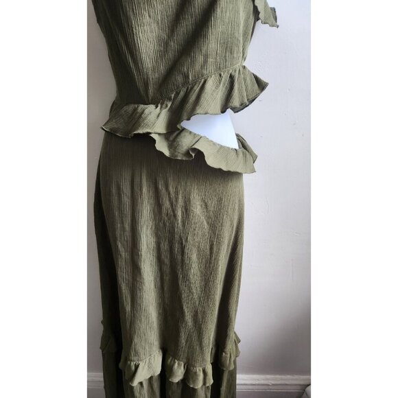 PEONY SWIMWEAR One-shoulder cutout ruffled cotton dress Size 6 - Picture 5 of 9